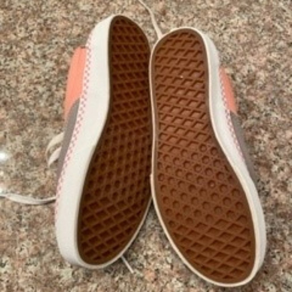 Jr Girls Van's Pink/Grey - Picture 2 of 3